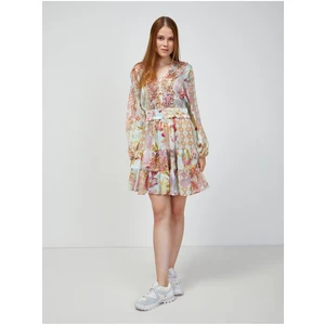 Light blue floral dress Guess Primose - Women