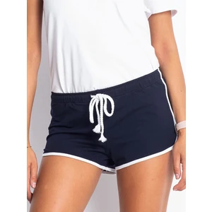 Navy blue sweat shorts