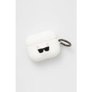 Karl Lagerfeld Choupette Head silikonové pouzdro KLACAPSILCHWH pro Airpods Pro, bílá