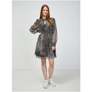 Grey patterned dress Guess Morgane - Women