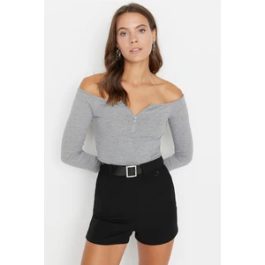 Trendyol Bodysuit - Gray - Slim fit