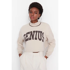 Trendyol Sweatshirt - Beige - Regular fit