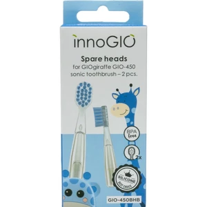 innoGIO GIOGiraffe Spare Heads for Sonic Toothbrush náhradné hlavice pre sonickú zubnú kefku na baterky pre deti Blue 2 ks