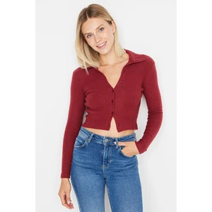 Trendyol Blouse - Burgundy - Slim fit