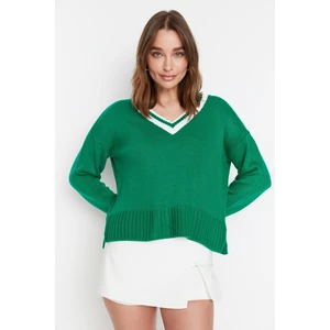 Trendyol Sweater - Green - Regular fit