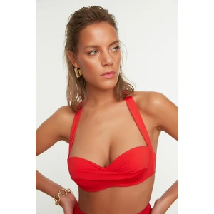 Trendyol Bikini Top - Red - Plain