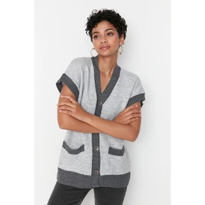 Trendyol Sweater Vest - Gray - Regular fit