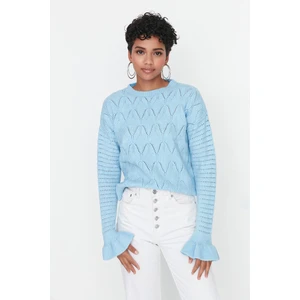 Trendyol Sweater - Blue - Regular fit