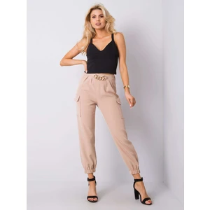 OCH BELLA Beige pants with pockets