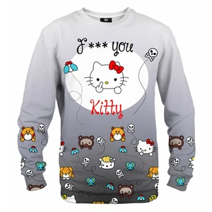 Mr. GUGU & Miss GO Unisex's Angry Kitty Black Sweater S-Pc2231