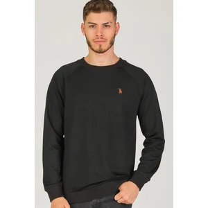 V4003 DEWBERRY REGLAN ARM MEN'S SWEATSHIRT-BLACK