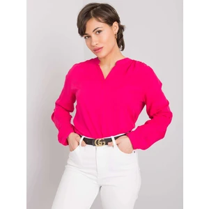 RUE PARIS Fuchsia blouse