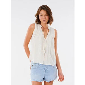 Rip Curl White Sleeveless Blouse - Women