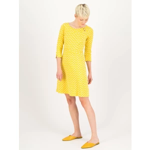 Yellow Women Patterned Dress Blutsgeschwister - Women