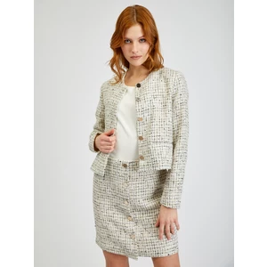 Orsay Cream Women's Patterned Jacket - Women