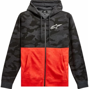 Alpinestars Camo Block Hood Charcoal Heather/Warm Red XL Felpa