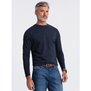 Ombre Men's unprinted longsleeve - navy blue