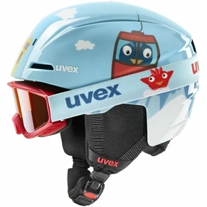 UVEX Viti Set Junior Light Blue Birdy 51-55 cm Casco de esquí