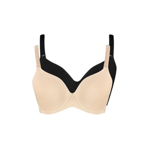 Trendyol Curve Black-Nude 2-Pack Covered Bra