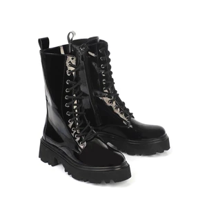 Capone Outfitters Round Toe Women's Boots with Zipper and Lace-up Trak Sole.