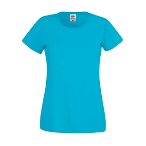 Blue Lady fit T-shirt Original Fruit of the Loom