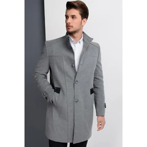 PLT8380 DEWBERRY MEN'S COAT-STRAIGHT GREY