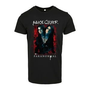 Alice Cooper Paranormal Splatter Adult Black Tee Black