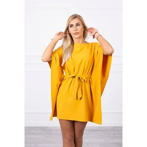 Dress batwings Oversize mustard