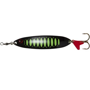 Dam blyskáč effzett slim standard spoon uv fluo green black - 5 cm 8 g