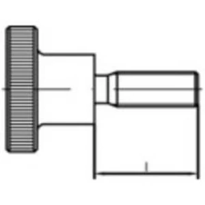 Rýhovaný šroub TOOLCRAFT 1060869, N/A, M6, 25 mm, nerezová ocel, 10 ks