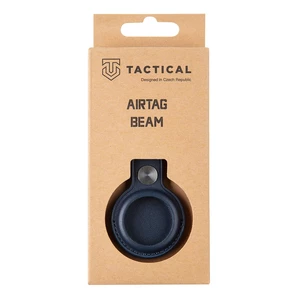Puzdro Tactical Beam Leather pro Airtag modré puzdro pre AirTag • PU koža • krúžok z nerezovej ocele • patentka na uzavretie