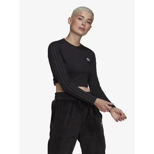 Černý dámský crop top adidas Originals - Dámské