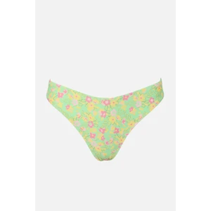 Trendyol Crispy Floral Print Bikini Bottoms