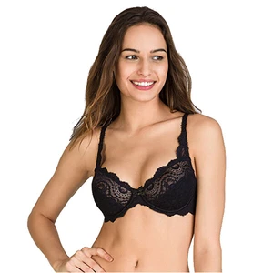 PLAYTEX FLOWER ELEGANCE - UNDERWIRE BRA - Dámska podprsenka s kosticami - čierna