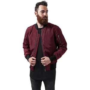 2-Tone Bomber Jacket burgundy/black