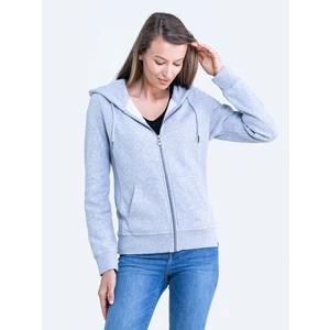 Big Star Woman's Zip hoodie Sweat 171493 Black Knitted-901