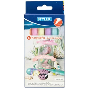 Stylex Akrylový popisovač Pastel Tones 6 ks