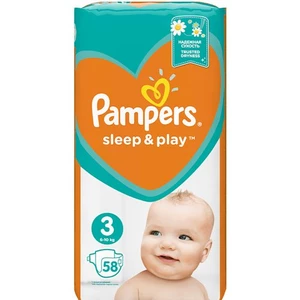 Pampers Sleep & Play S3 58ks, 6–10 kg