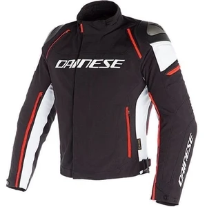 Dainese Racing 3 D-Dry Black/White/Fluo Red 56 Kurtka tekstylna