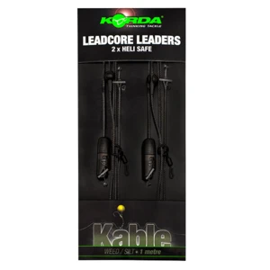 Korda olovená montáž leadcore leader heli safe 1 m 2 ks - weed