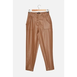 Trendyol Limited Edition Camel Front Buttoned Trousers