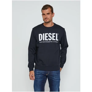 Men's Black Sweatshirt Diesel Girk-Ecologo - Men's