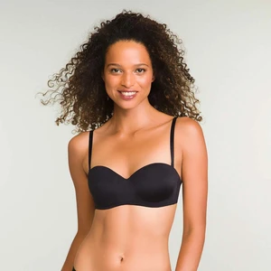 DIM WIREFREE STRAPLESS BRA - Women's bra with removable shoulder straps - black