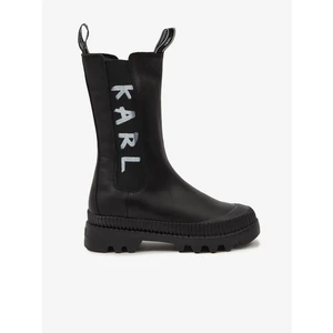 Kotníková Obuv Karl Lagerfeld Trekka Ii Brush Logo Gore Midi Boot - Černá - 37