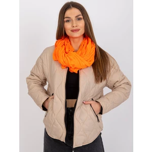 Fluo orange viscose scarf