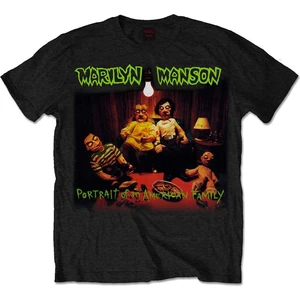 Marilyn Manson Camiseta de manga corta Mens American Family XL Negro