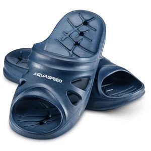 AQUA SPEED Unisex's Swimming Pool Shoes Florida Navy Blue Pattern 10