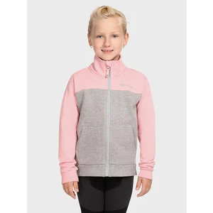 Girls' cotton sweatshirt Kilpi HALI-JG Light pink