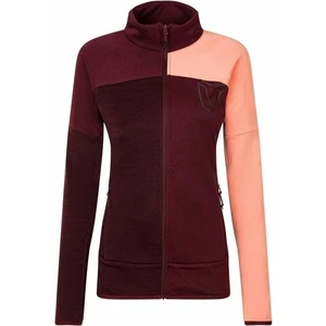 Rock Experience Kobra Mock Neck FZ Woman Fleece Windsor Wine/Desert Flower/Windsor Melange M Sudadera con capucha para exteriores