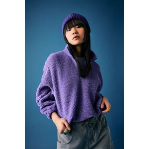 DEFACTO Oversize Fit Plush Sweatshirt